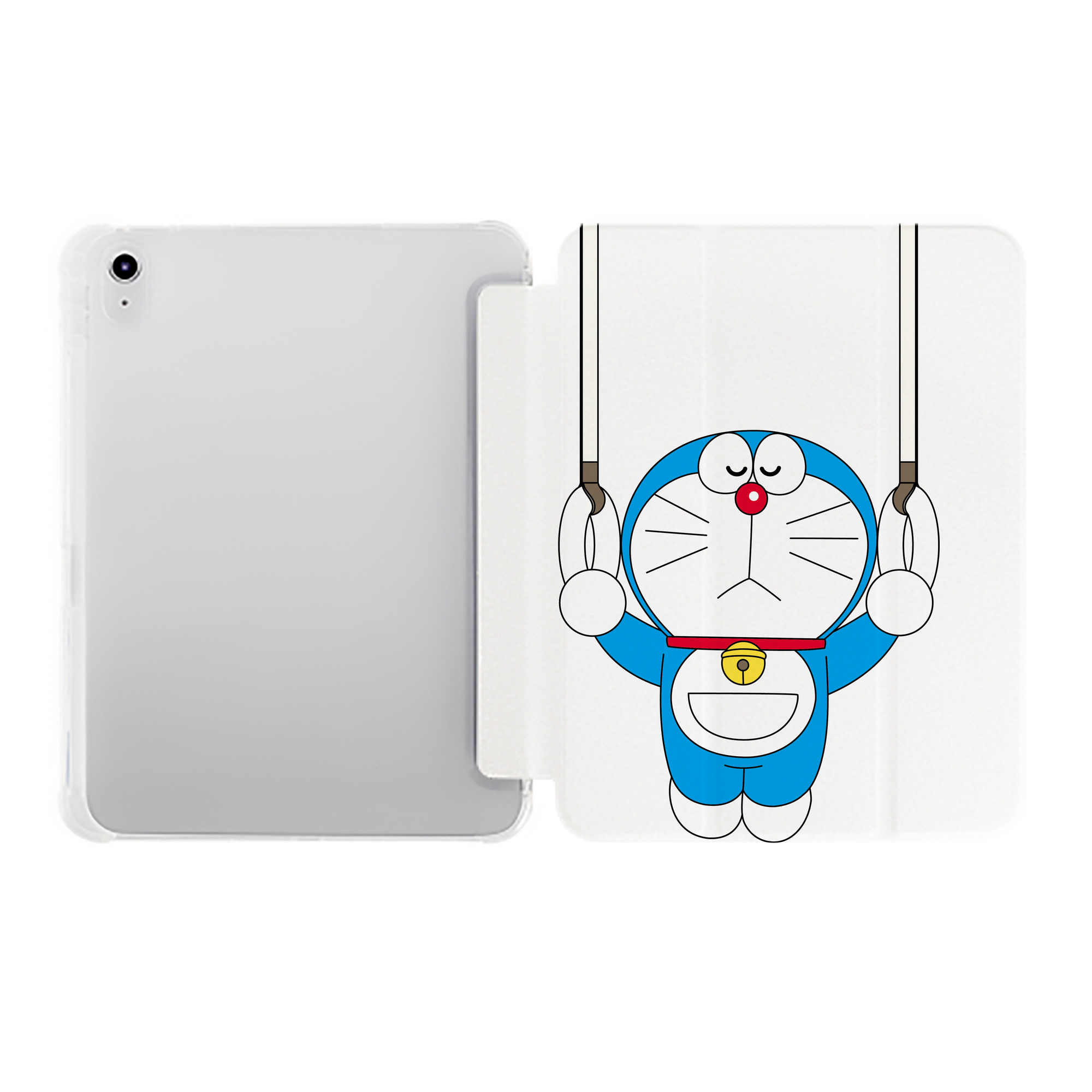 （画像用） ドラえもん Doraemon IPad ケース ペン収納付き 三つ折りスタンド PUレザー×シリコン 対応機種9.5/10.5/10.9インチ